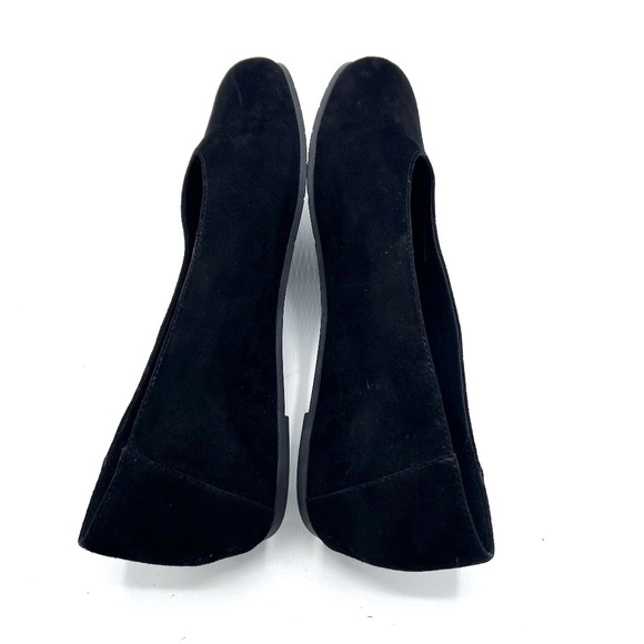 Eileen Fisher Una 2 Slip On Flat Hidden Wedge Shoe Black Suede Size 8.5 - Picture 11 of 13